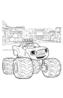 Monstertruck kleurplaat 2