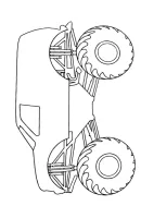 Monstertruck kleurplaat 9