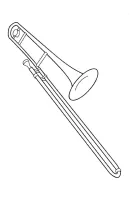 Muziekinstrumenten kleurplaat 12
