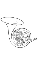 Muziekinstrumenten kleurplaat 4