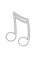 Muziekinstrumenten kleurplaat 7