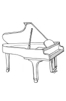 Muziekinstrumenten kleurplaat 9