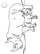 Neushoorn kleurplaat 5