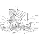 Noormannen kleurplaat 1
