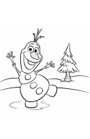Olaf kleurplaat 10