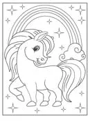 Paarden kleurplaat 1