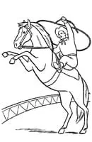 Paarden kleurplaat 12