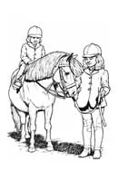 Paarden kleurplaat 4