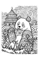 Panda kleurplaat 15