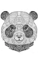 Panda kleurplaat 16