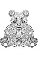 Panda kleurplaat 21