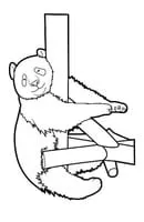Panda kleurplaat 5