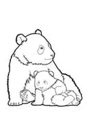 Panda kleurplaat 8
