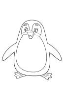Pinguin kleurplaat 10