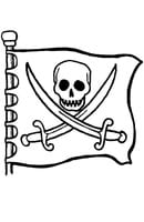 Piraten kleurplaat 16