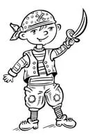 Piraten kleurplaat 21