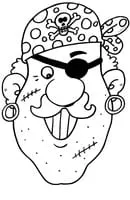 Piraten kleurplaat 9
