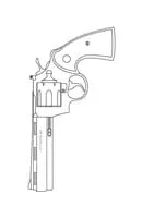 Pistolen kleurplaat 6