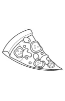 Pizza kleurplaat 10
