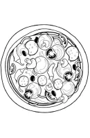 Pizza kleurplaat 7