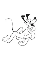 Pluto kleurplaat 1