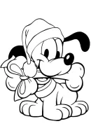 Pluto kleurplaat 2