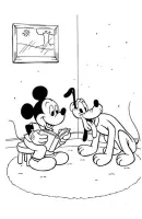 Pluto kleurplaat 6