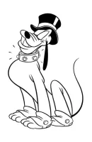 Pluto kleurplaat 7