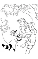 Pocahontas kleurplaat 2