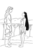 Pocahontas kleurplaat 3