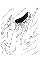 Pocahontas kleurplaat 4