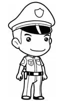 Politie kleurplaat 10