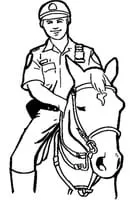 Politie kleurplaat 2