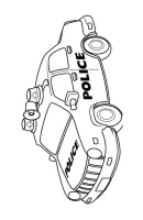 Politieauto kleurplaat 5