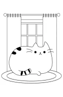 Pusheen kleurplaat 11