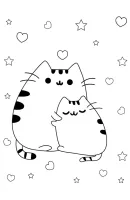 Pusheen kleurplaat 13