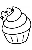 Pusheen kleurplaat 15