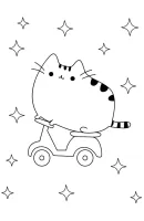 Pusheen kleurplaat 16