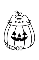Pusheen kleurplaat 19