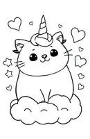 Pusheen kleurplaat 22