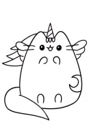 Pusheen kleurplaat 4