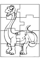 Puzzel kleurplaat 1
