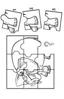 Puzzel kleurplaat 3