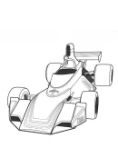 Raceauto kleurplaat 2