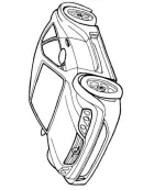 Raceauto kleurplaat 28