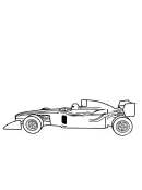 Raceauto kleurplaat 3