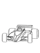 Raceauto kleurplaat 5
