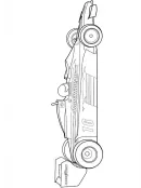 Raceauto kleurplaat 9