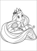 Rapunzel kleurplaat 4