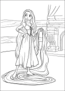 Rapunzel kleurplaat 8